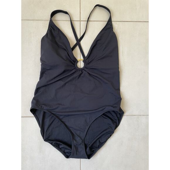 Bleu Rod Beattie Swim One Piece Swimsuit Criss Cross Swimwear - Picture 1 of 5